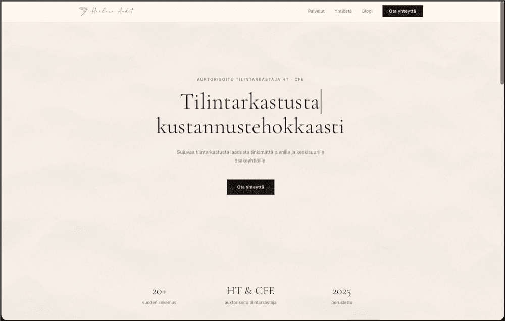 Haikara Audit - uusi etusivu